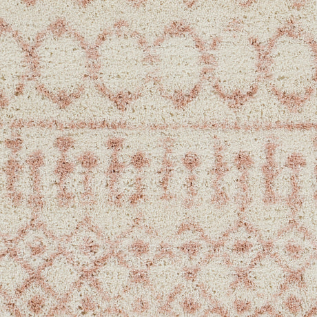 Surya Aliyah Shag Alh-2301 Cream, Pale Pink Rugs.