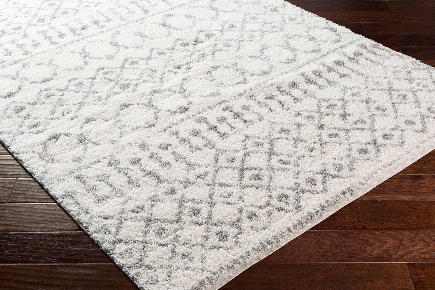 Surya Aliyah Shag Alh-2302 Cream, Medium Gray Rugs.