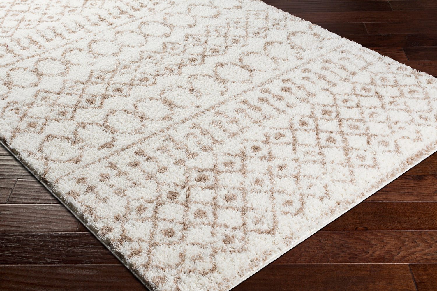 Surya Aliyah Shag Alh-2303 Beige, Cream Rugs.