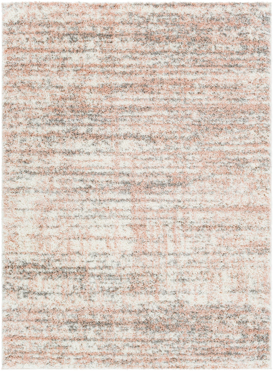 Surya Aliyah Shag Alh-2305 Cream, Medium Gray, Pale Pink, Light Gray Area Rug