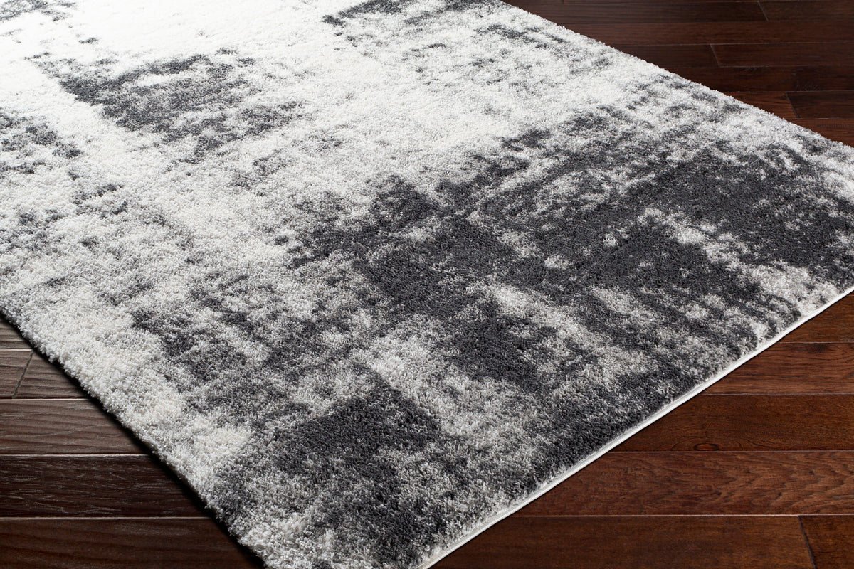 Surya Aliyah Shag Alh-2306 Light Gray, Cream, Medium Gray, Charcoal Rugs.