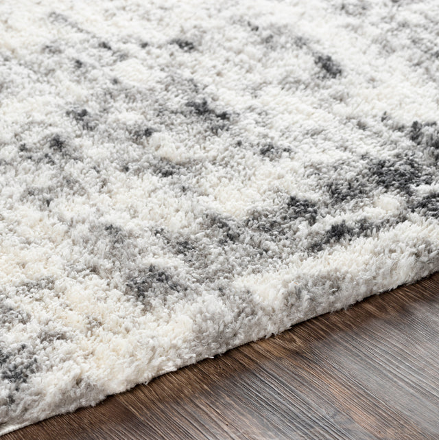 Surya Aliyah Shag Alh-2306 Light Gray, Cream, Medium Gray, Charcoal Rugs.