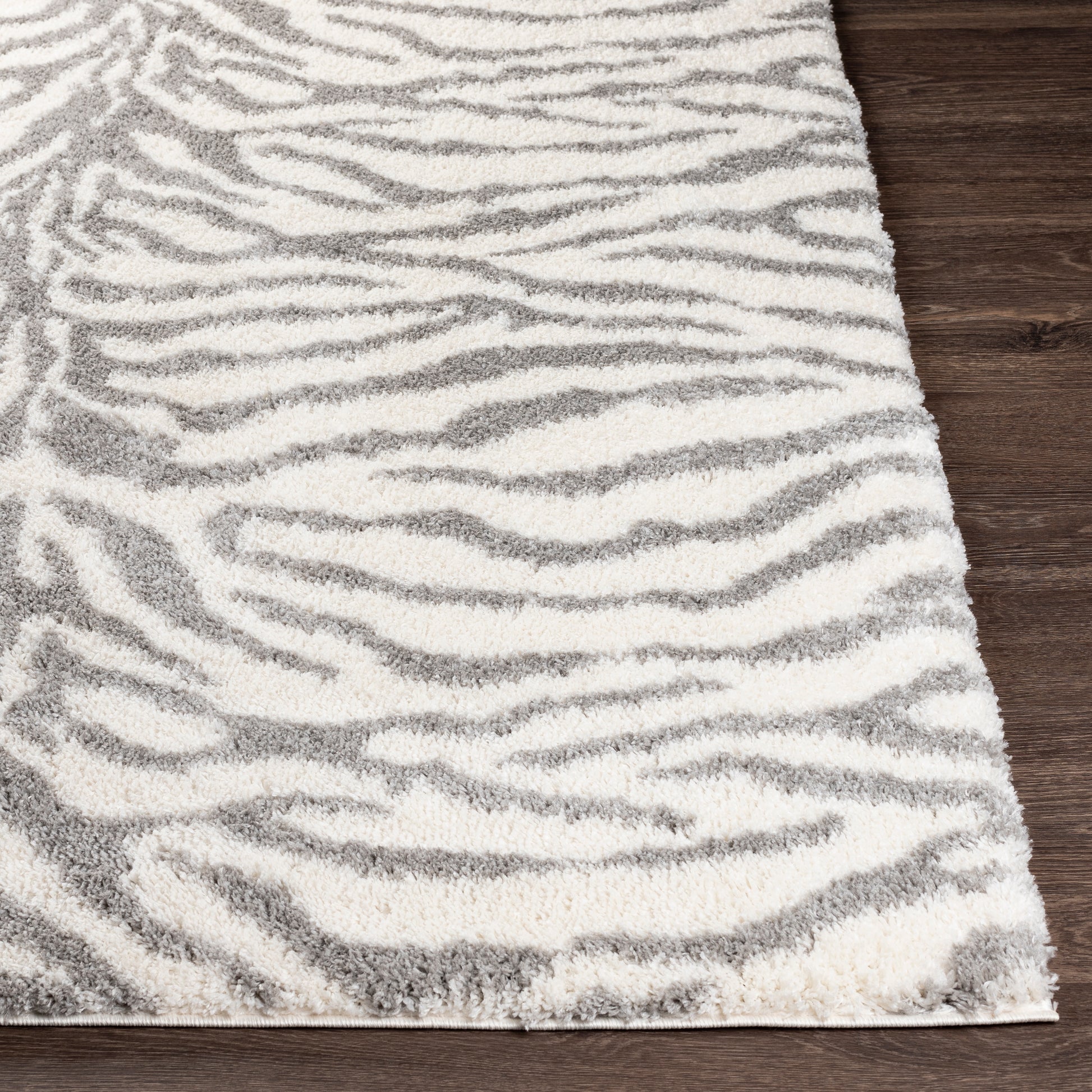 Surya Aliyah Shag Alh-2308 Cream, Medium Gray Area Rug