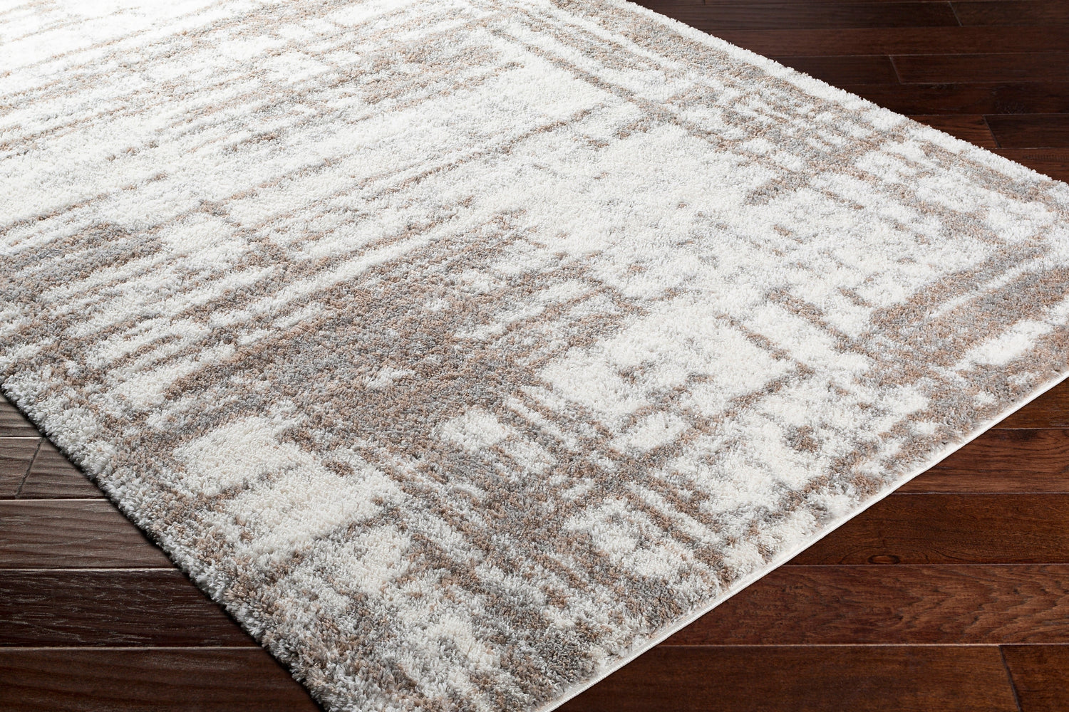 Surya Aliyah Shag Alh-2312 Cream, Camel, Medium Gray Rugs.