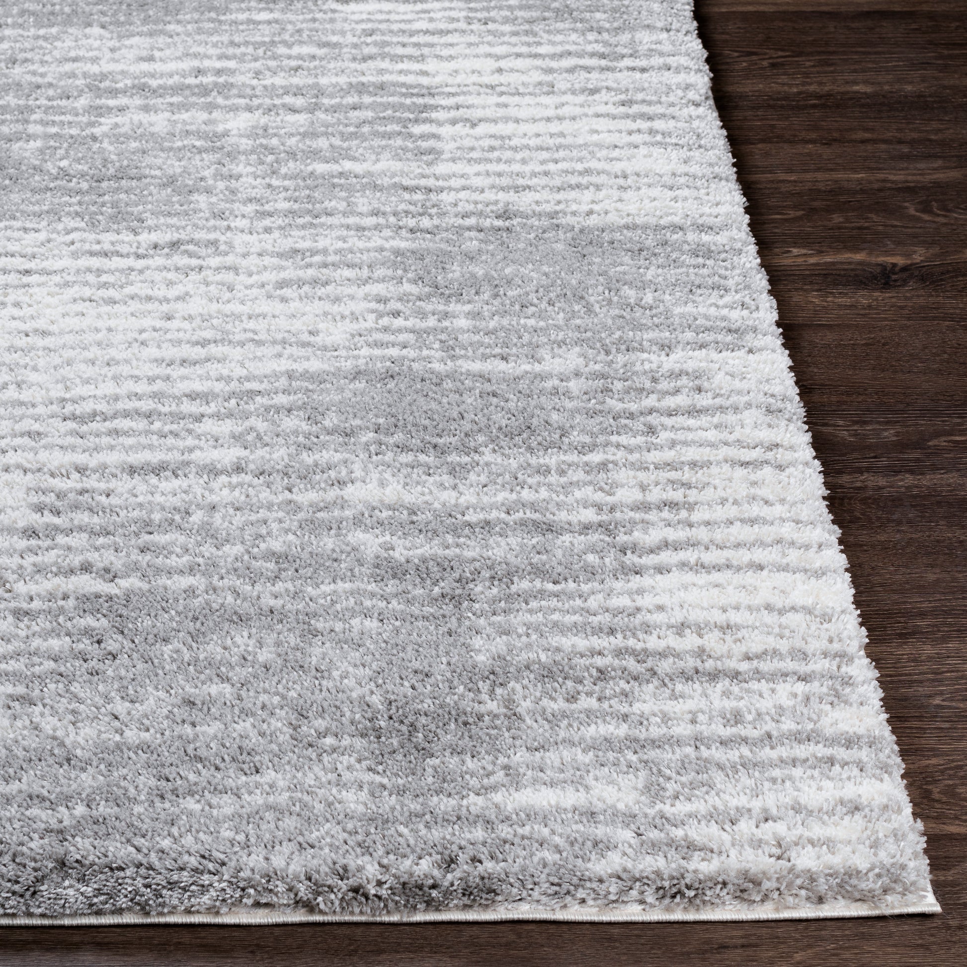 Surya Aliyah Shag Alh-2318 Medium Gray, Cream, Light Gray Area Rug