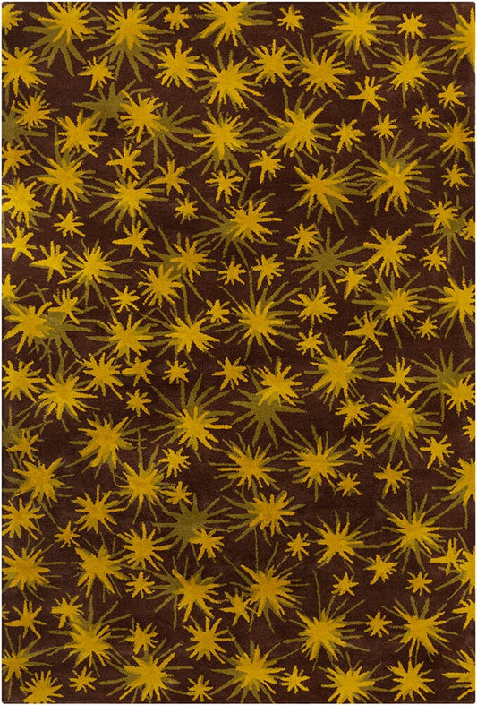 Chandra Allie All100 Gold / Brown Kids Area Rug