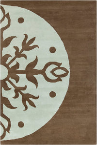 Chandra Allie All62 Brown / Blue Area Rug