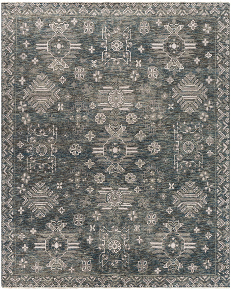 Surya Almeria Alm-2303 Sage, Dark Green, Medium Gray, Charcoal Rugs.