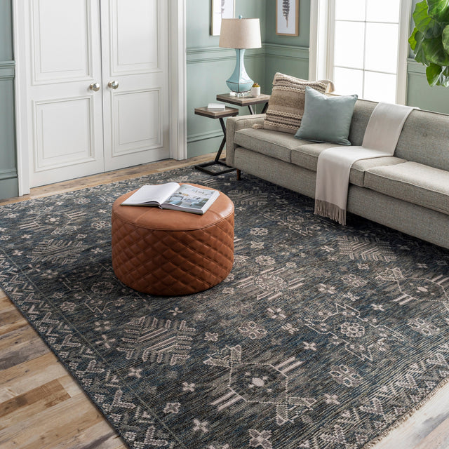 Surya Almeria Alm-2303 Sage, Dark Green, Medium Gray, Charcoal Rugs.