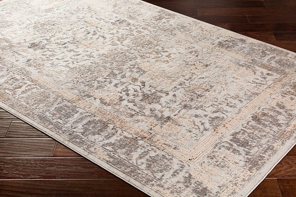 Surya Alpine Alp-2307 Light Gray, Ivory, Camel Rugs.