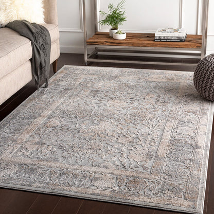 Surya Alpine Alp-2307 Light Gray, Ivory, Camel Vintage / Distressed Area Rug