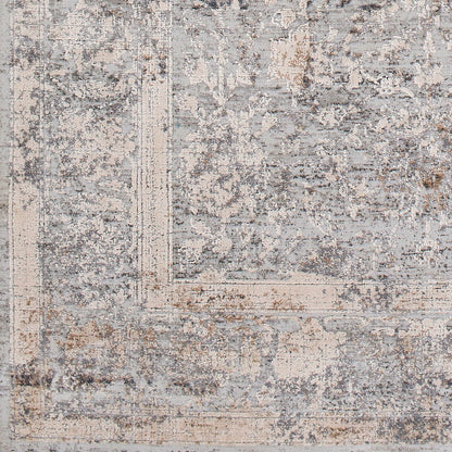 Surya Alpine Alp-2307 Light Gray, Ivory, Camel Vintage / Distressed Area Rug