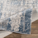 Surya Alpine Alp-2309 Denim, Charcoal, Medium Gray, White Rugs.