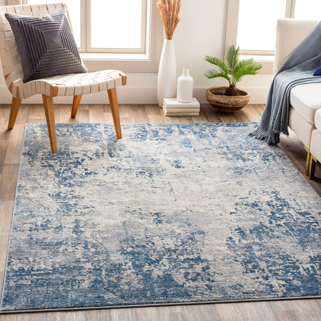 Surya Alpine Alp-2310 Denim, Medium Gray, Charcoal, White Rugs.