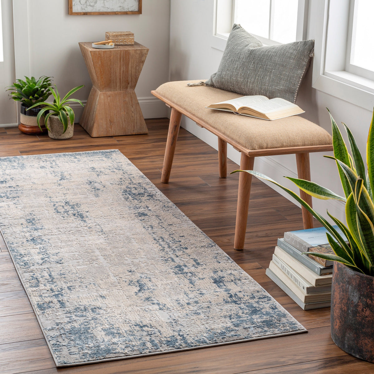 Surya Alpine Alp-2313 Blue, Pale Blue Rug.