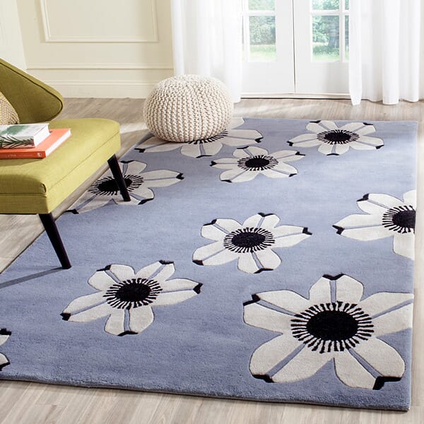 Safavieh Allure Alr123A Blue Floral / Country Area Rug
