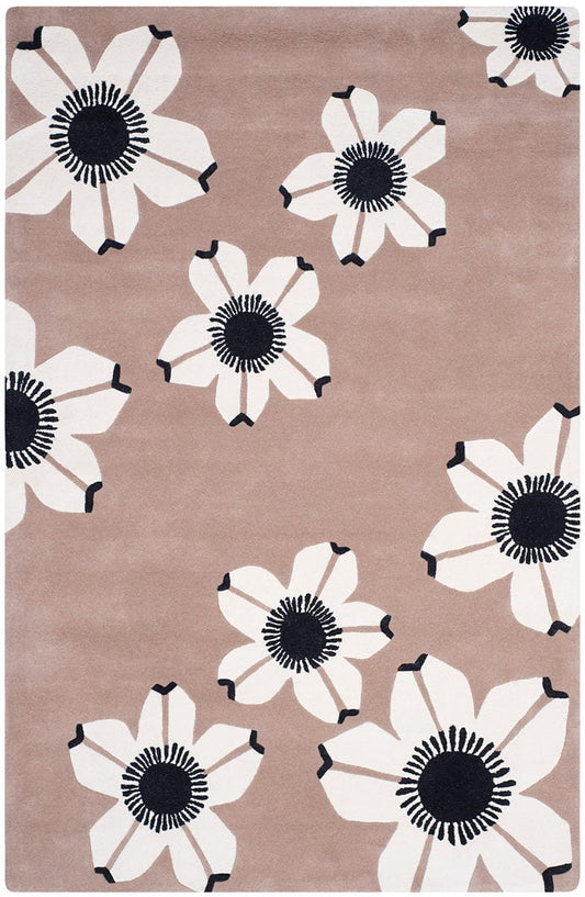 Safavieh Allure Alr123B Brown Floral / Country Area Rug