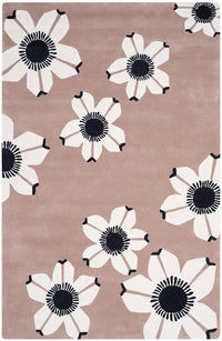 Safavieh Allure Alr123B Brown Floral / Country Area Rug