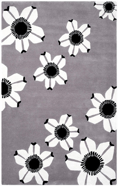 Safavieh Allure Alr123C Grey Floral / Country Area Rug