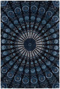 Safavieh Allure Alr418Z Black / Blue Bohemian Area Rug