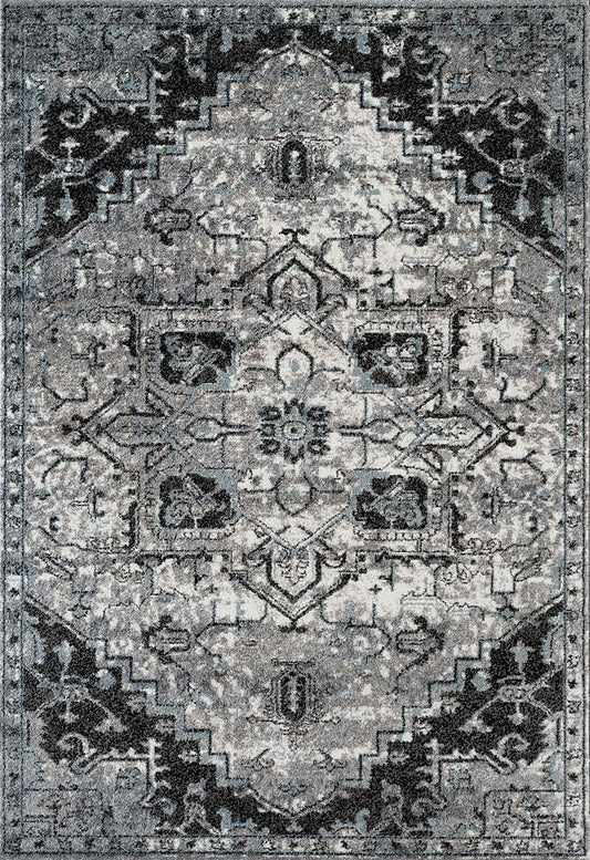 Amer Alexandria Alx-49 Dark Gray Vintage / Distressed Area Rug