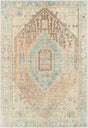 Surya Alanya Aly-2306 Denim, Peach, Tan, Grass Green Rugs.