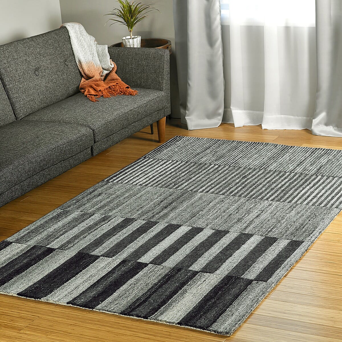 Kaleen Alzada Alz01-38 Charcoal Area Rug