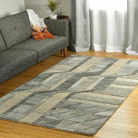 Kaleen Alzada Alz02-49 Brown Geometric Area Rug