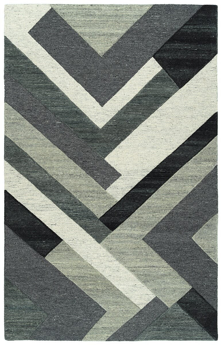 Kaleen Alzada Alz03-38 Charcoal Geometric Area Rug