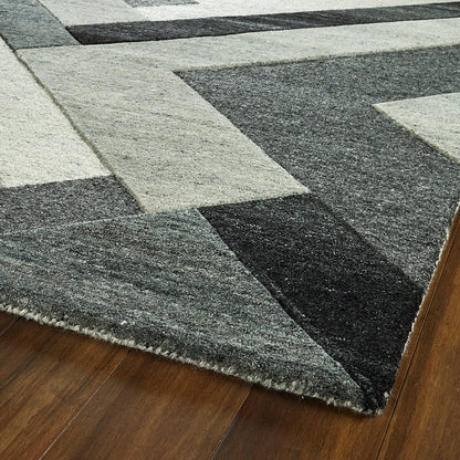 Kaleen Alzada Alz03-38 Charcoal Geometric Area Rug