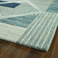 Kaleen Alzada Alz04-17 Blue Geometric Area Rug