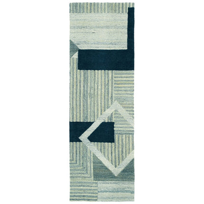 Kaleen Alzada Alz04-17 Blue Geometric Area Rug