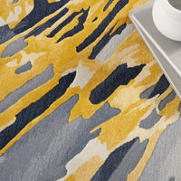 Nourison Prismatic Prs24 Grey/Gold Area Rug