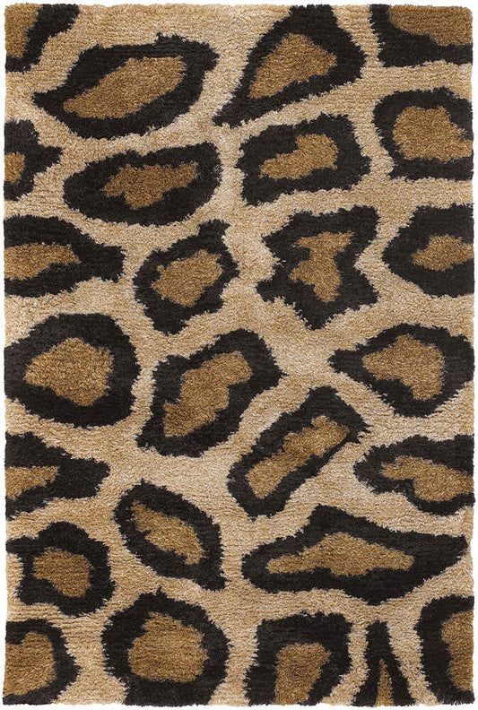 Chandra Amazon ama-5602 Brown Animal Prints /Images Area Rug