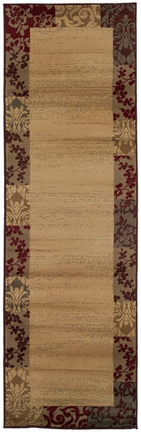 Oriental Weavers Sphinx Amelia 2166j Beige / Red Bordered Area Rug