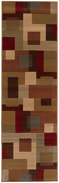 Oriental Weavers Sphinx Amelia 2261y Red / Tan Geometric Area Rug