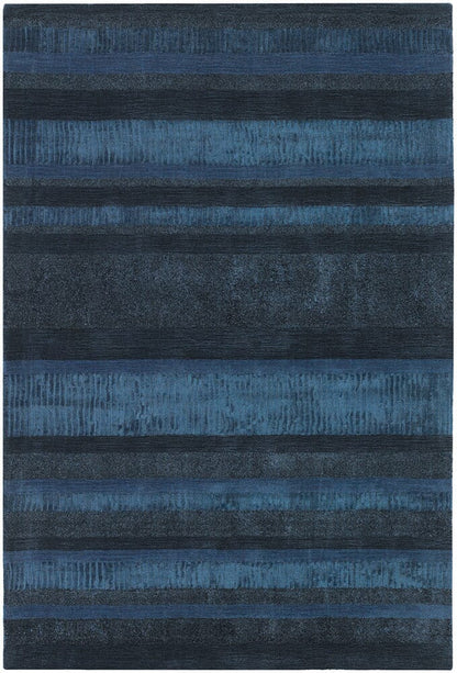 Chandra Amigo Ami30503 Dark Blue Striped Area Rug