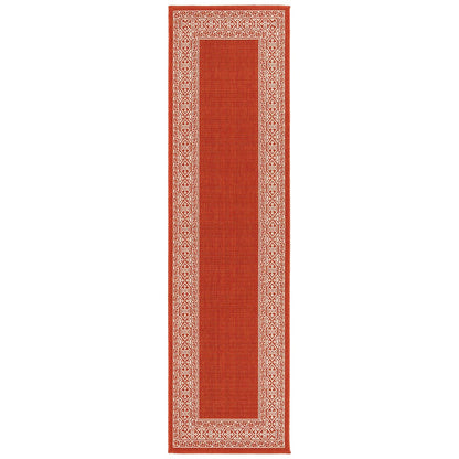 Kaleen Amalie Aml06-32 Tangerine Bordered Area Rug