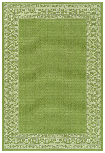 Kaleen Amalie Aml06-96 Lime Green Bordered Area Rug