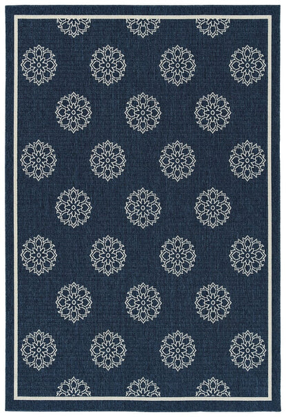 Kaleen Amalie Aml07-22 Navy Damask Area Rug