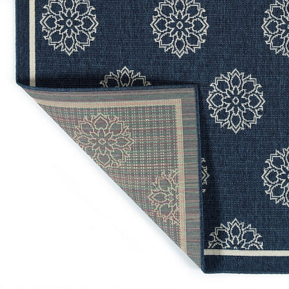 Kaleen Amalie Aml07-22 Navy Damask Area Rug