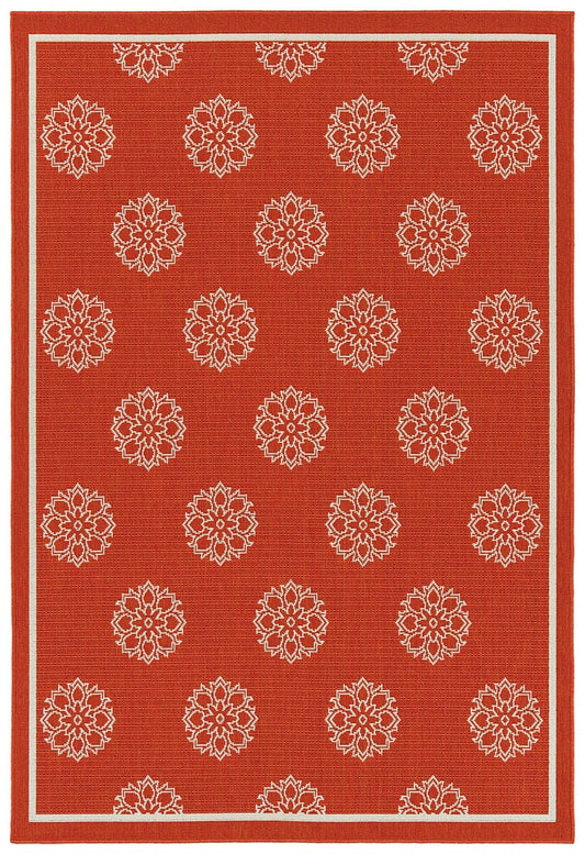 Kaleen Amalie Aml07-32 Tangerine Damask Area Rug