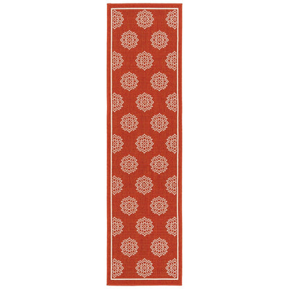 Kaleen Amalie Aml07-32 Tangerine Damask Area Rug