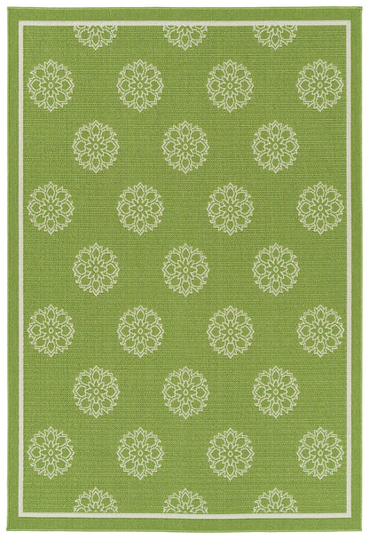 Kaleen Amalie Aml07-96 Lime Green Damask Area Rug