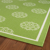 Kaleen Amalie Aml07-96 Lime Green Damask Area Rug