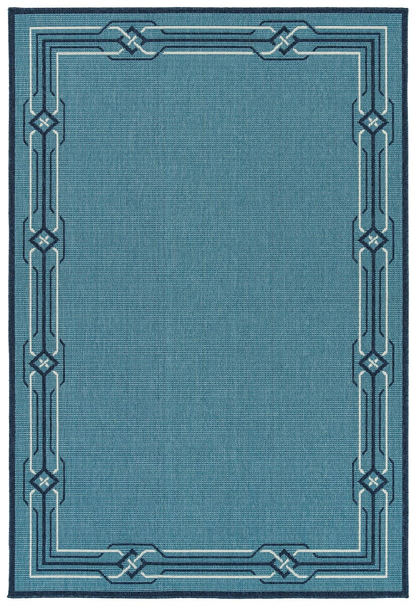 Kaleen Amalie Aml08-79 Light Blue Bordered Area Rug