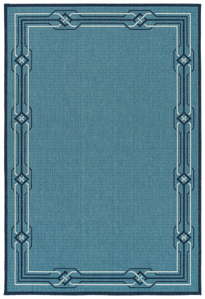 Kaleen Amalie Aml08-79 Light Blue Bordered Area Rug