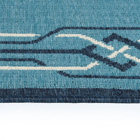 Kaleen Amalie Aml08-79 Light Blue Bordered Area Rug