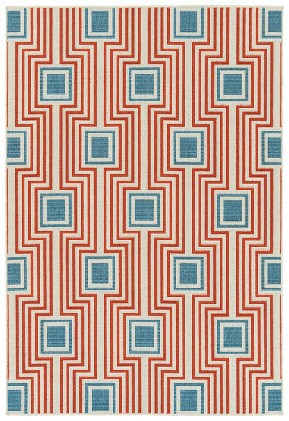 Kaleen Amalie Aml09-32 Tangerine Damask Area Rug