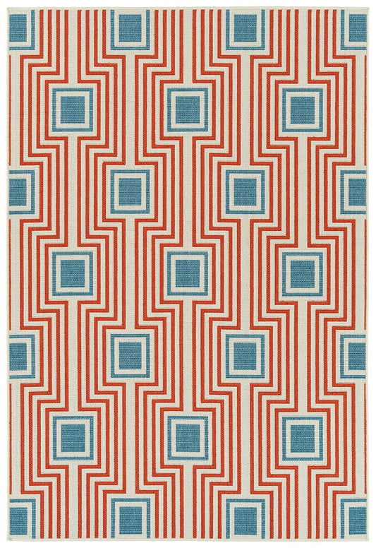 Kaleen Amalie Aml09-32 Tangerine Damask Area Rug